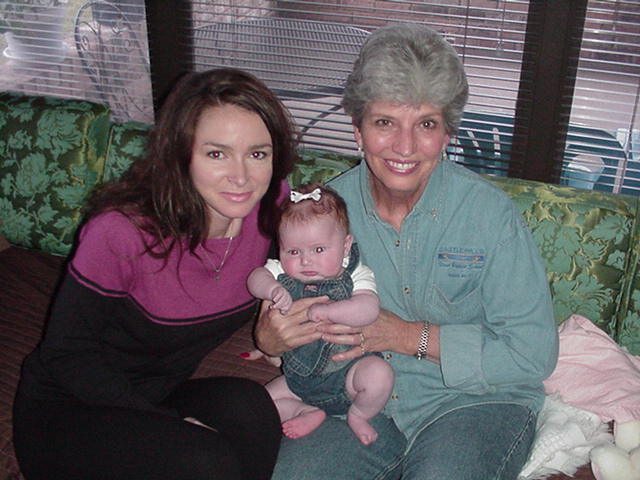 With Mommy and Grammy