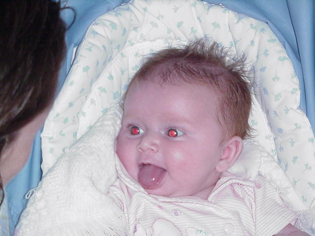 Daddy taught me a bad habit!!!